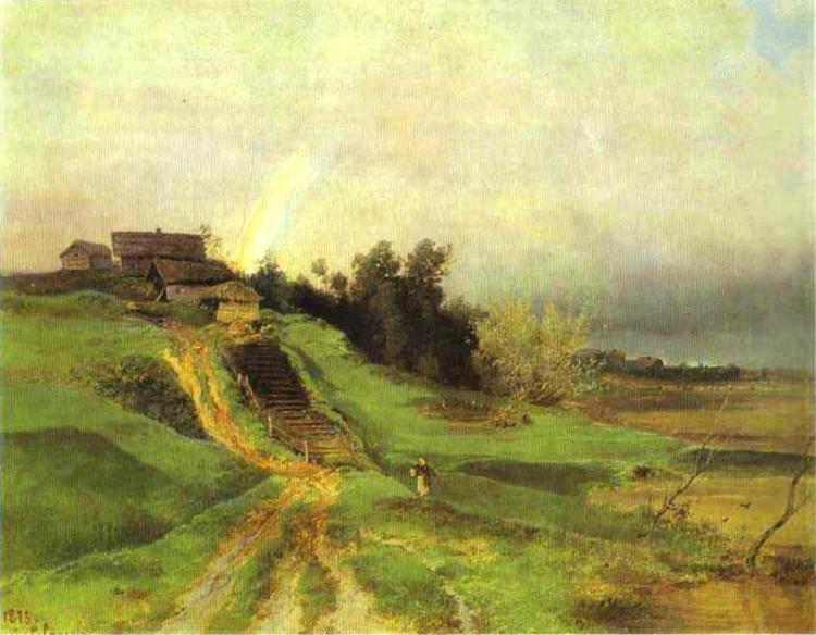 Alexei Savrasov Rainbow oil painting picture